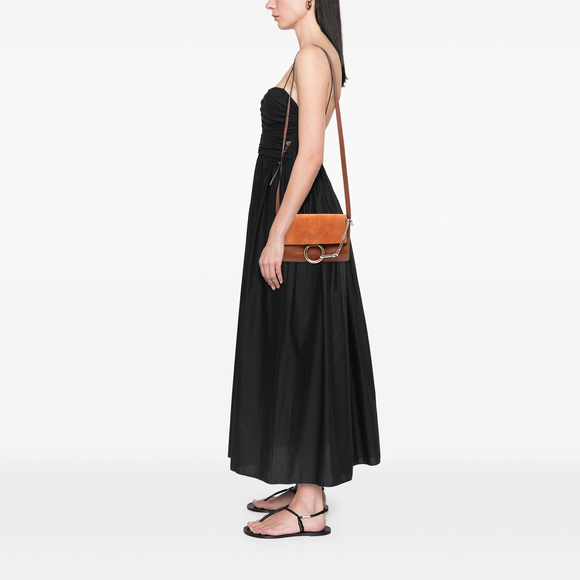 Pre-Loved Chloé Small Suede and Calfskin Faye Crossbody - Picture 7 of 7